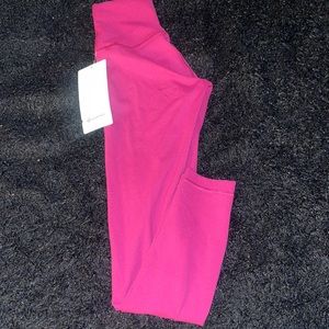 Lululemon Wunder train in magenta purple 25 inch inseam